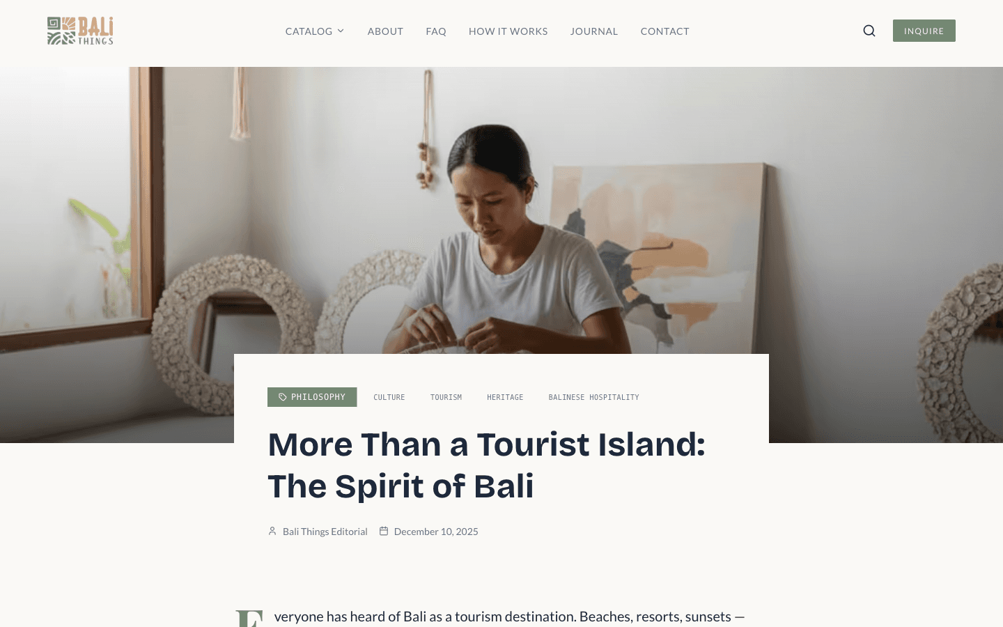 Balithings - Blog Spirit Of Bali