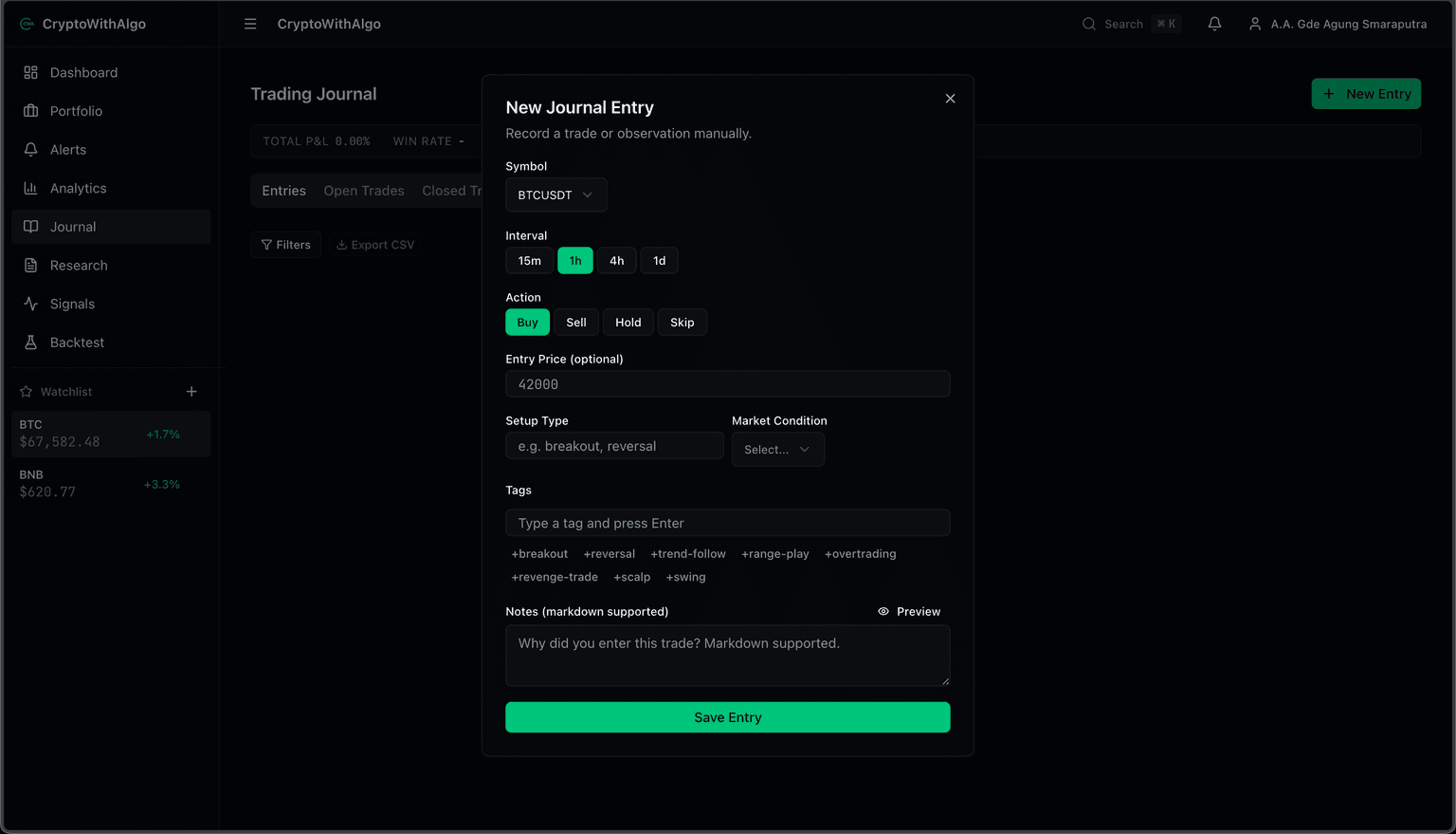 CryptoWithAlgo - Screenshot 2026 02 21 At 01.07.45