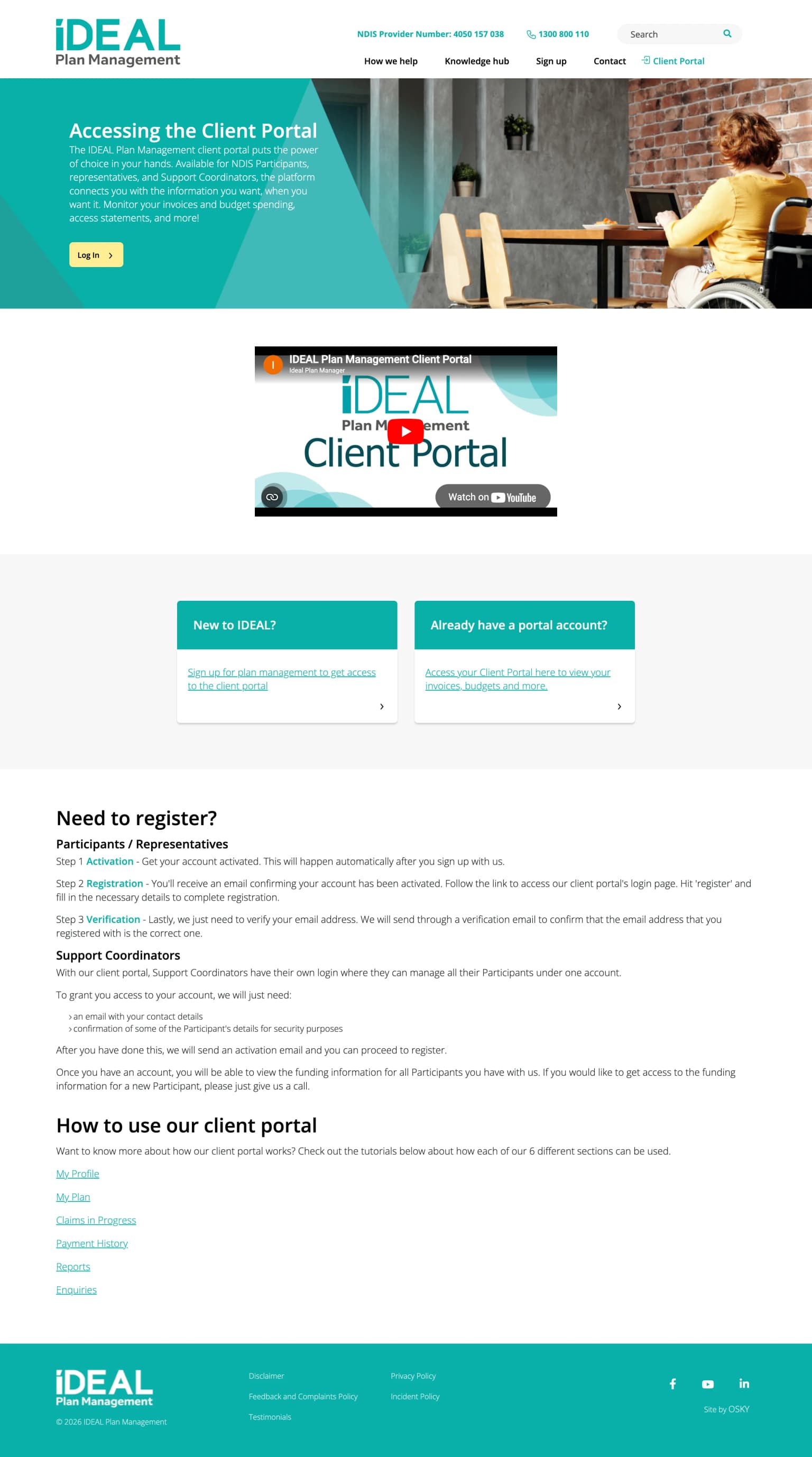Ideal Plan Management - Screencapture Idealplan Au Portal Access 2026 02 21 14 03 16