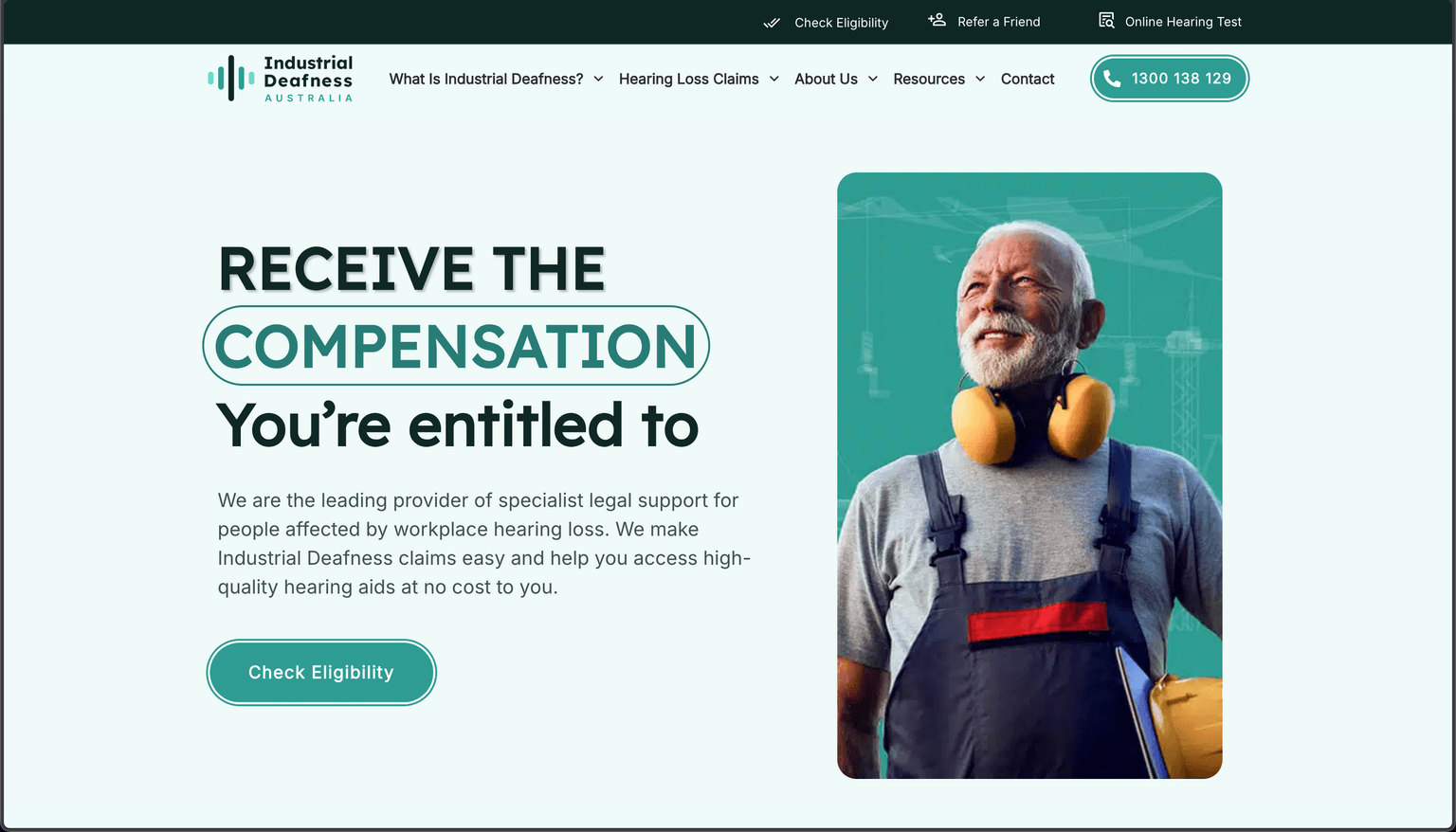 Industrial Deafness Australia screenshot