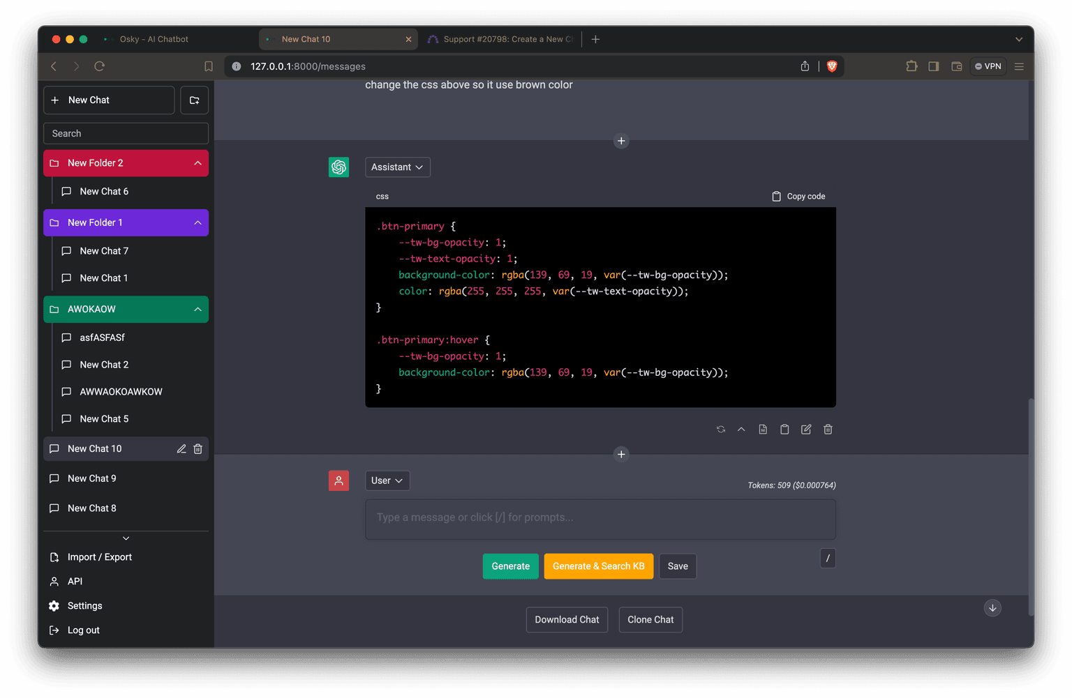 Osky AI Chatbot - Screenshot 2024 07 31 At 22.52.07