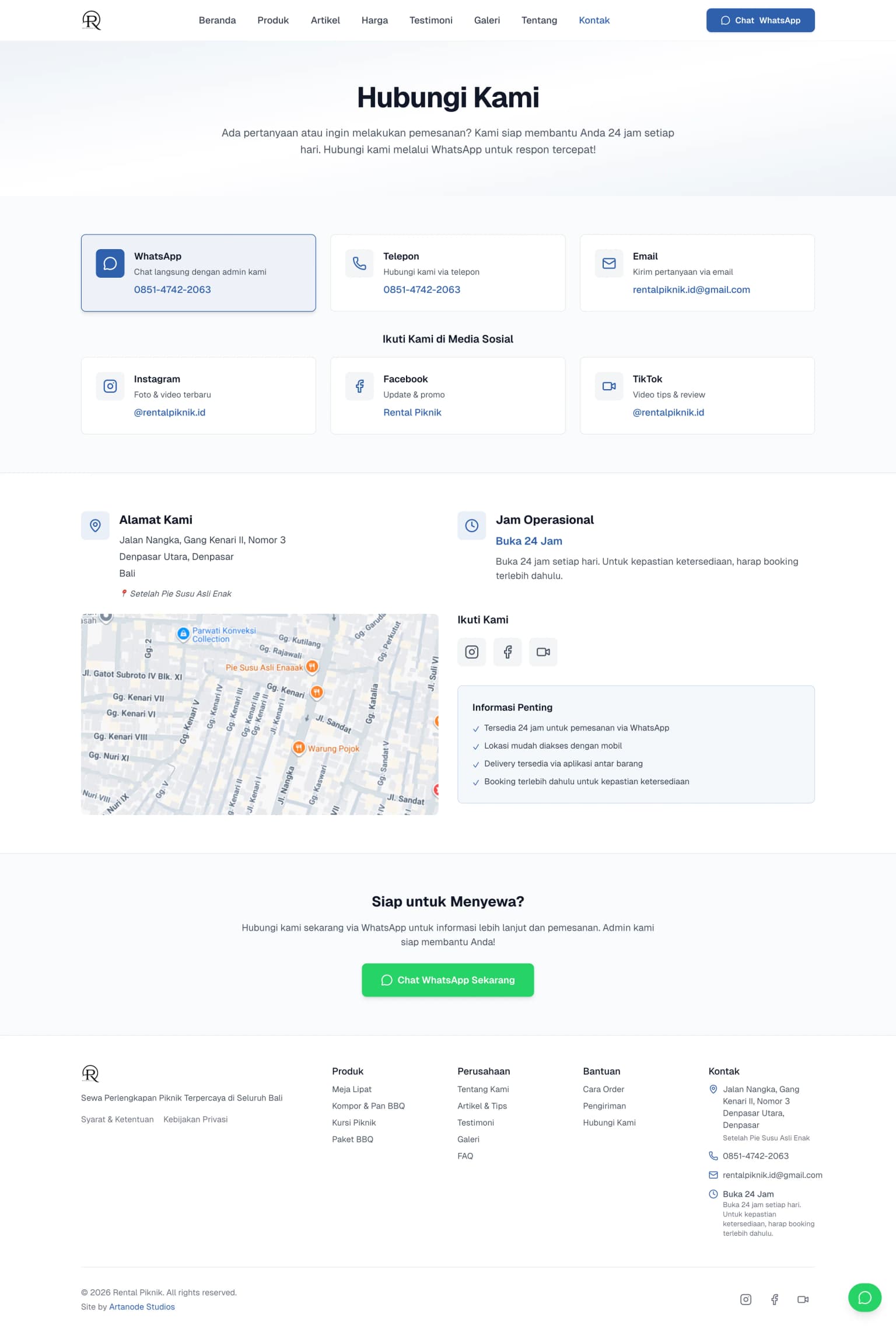 Rental Piknik - Screencapture Rentalpiknik Id Kontak 2026 02 22 11 21 22