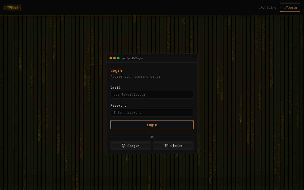 Tracked Your Future - 04 Login