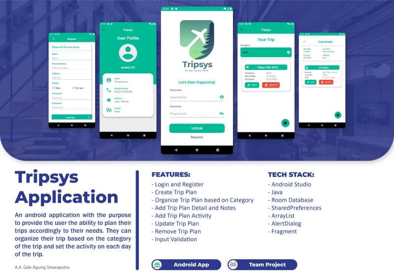 Tripsys Android screenshot